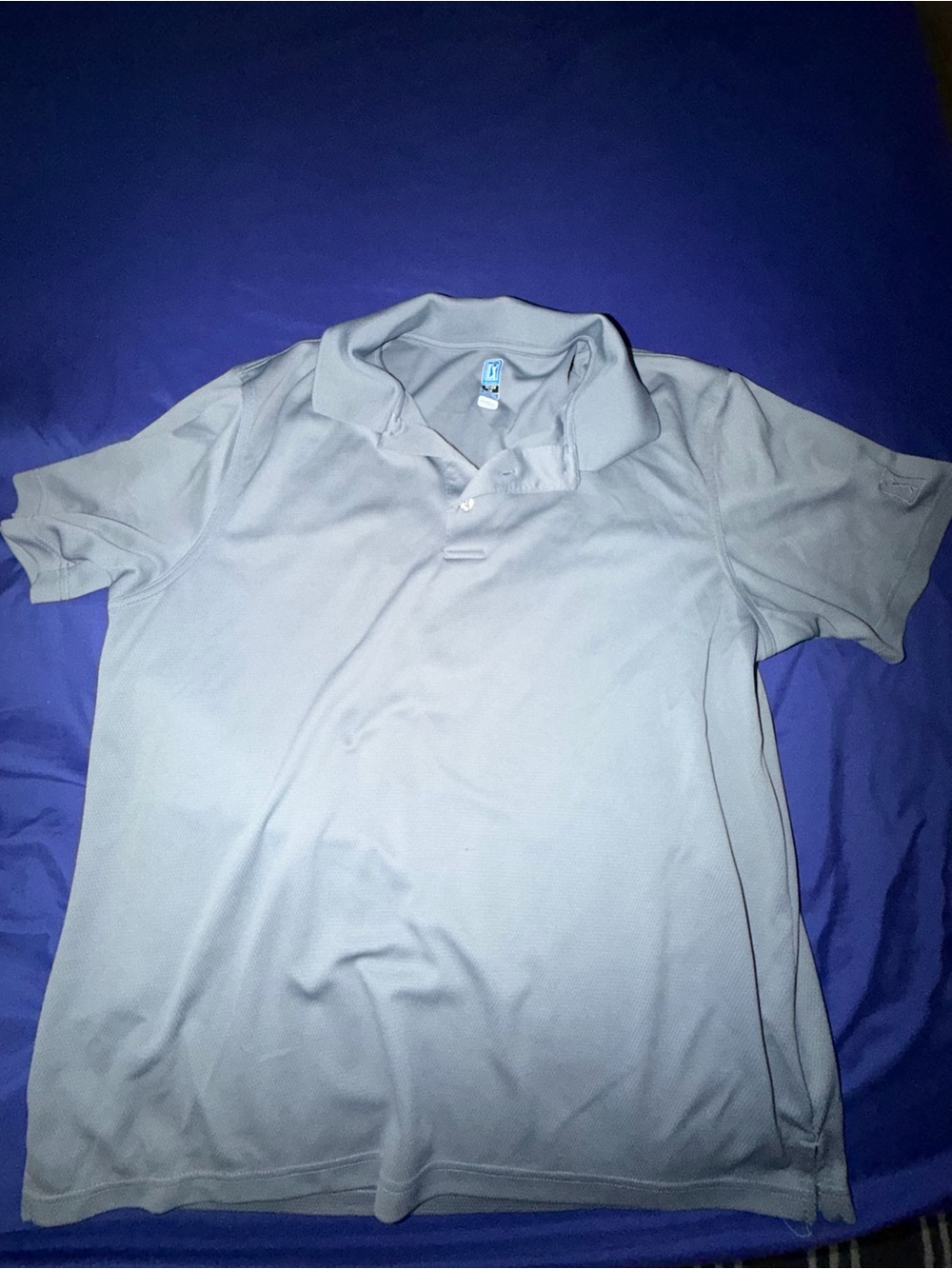 XL Men’s PGA Tour Light Gray Men’s Golf Polo